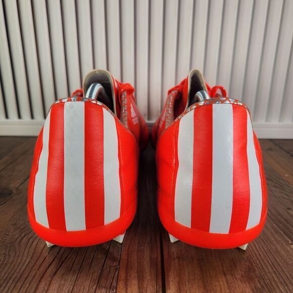 Adidas F10 FG Soccer Cleats Men Sz 13 Orange Athletic Football Boots Grass Field - Picture 4 of 10